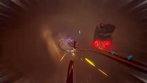 Zirian on the move in the Switch 2 launch trailer — clock-hand blade and companion in frame